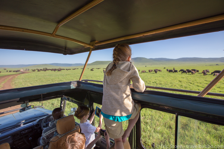 traveling with children on safari Tanzania